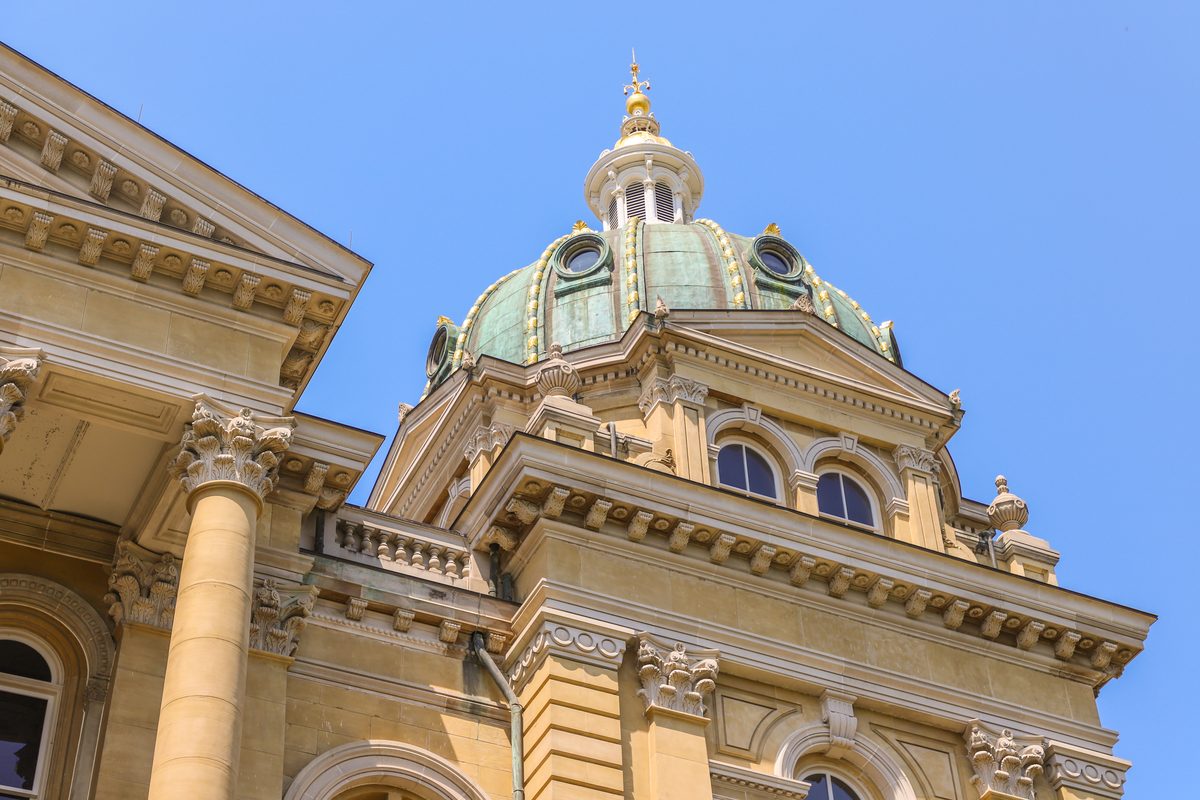 The Iowa State Capitol in Des Moines.