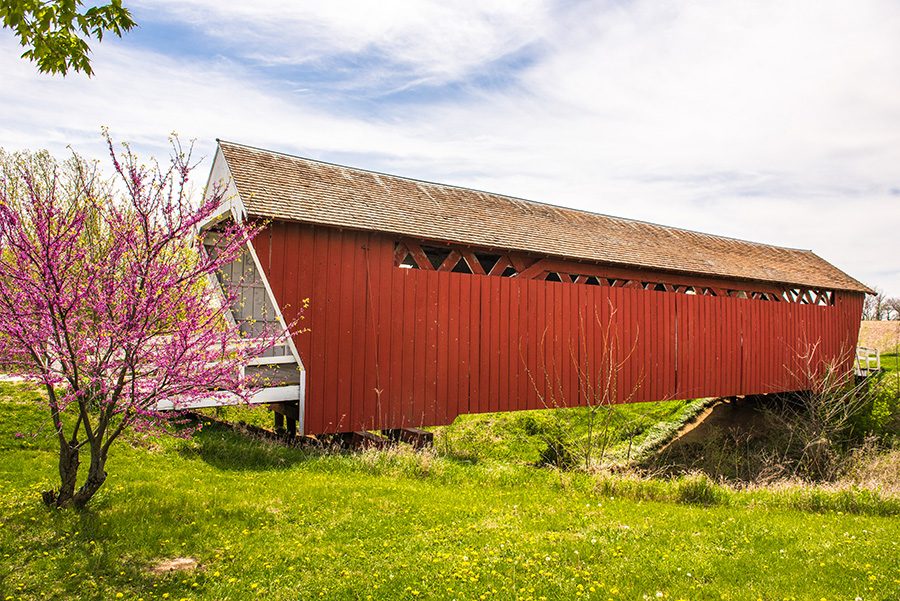 The Imes Covered Bridge in Madison County, Iowa.